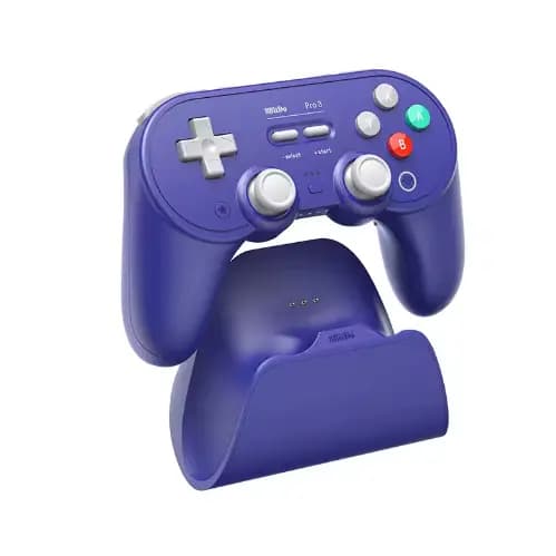Controle sem fio 8BitDo Pro 3 para jogos, compatível com Switch 1/2, Windows e Apple, com joysticks TMR