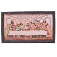 Santa Ceia Quadro Resina 1 Peça 15.3X1.3X26CM