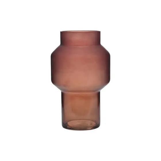 Vaso Frosted Marrom 15X19X15CM Vidro
