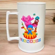Kit apartir de 50 Caneca Personalizada QUALQUER TEMA Pocoyo Caneca acrílica 400ML - Lembrancinha