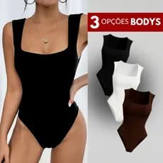 Body Feminino Regata Blusa Decote Quadrado Body Modelador Alta Compressão Body Preto Body Marrom Bory Bore Bori