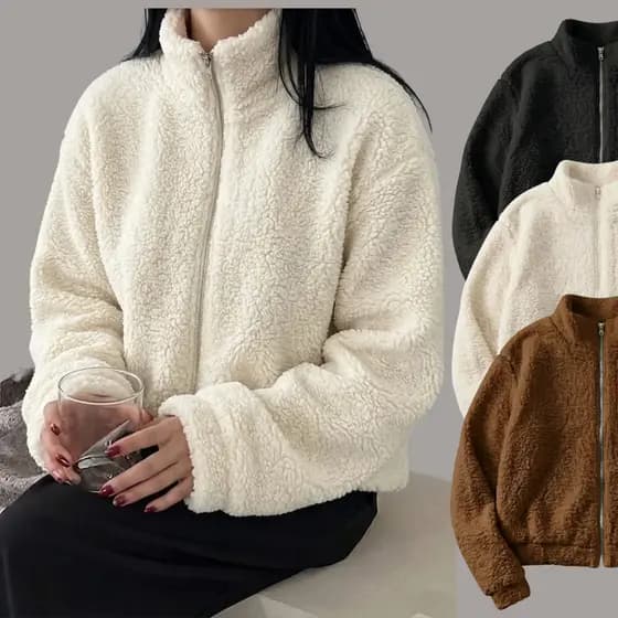 Casaco Teddy Feminino Blusa de Frio Feminina Casaco Feminino Inverno Roupa Inverno Elegante Casaco Termico Feminino