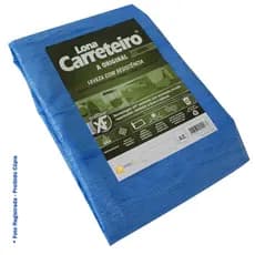 Lona Carreteiro Leve 5x3 Azul 100 Micras Multiuso Impermeável