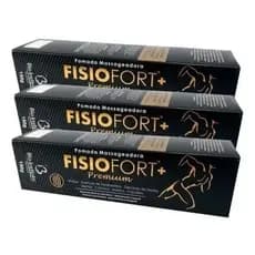 kIT 3 UND Pomada Fisiofort Premium 150gr Massageadora Atleta Academia Dores Musculares