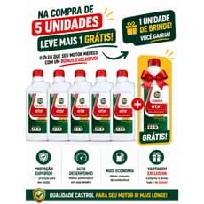 1L Óleo Motor Castrol GTX Anti Borra 20W50 SL MINERAL