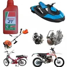 Kit 2 Oleo Castrol 500ml Para Motores 2 Tempos Motos