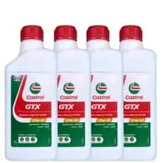 Kit de troca de óleo Castrol 20w50 Gtx Anti-borra 5 litros