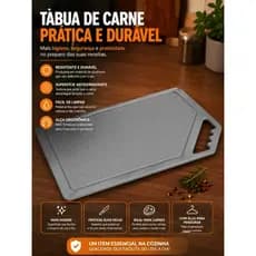 Tábua de cortar carne com alça
