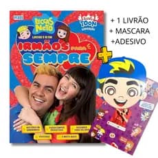 Mega livro de atividades e brincadeiras Luccas Neto e Gi em irmão para sempre - Diversão garantida
