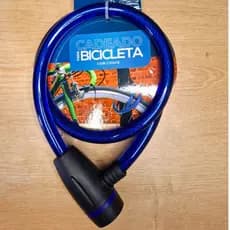 Cadeado Segurança De Aço Reforçada para Bicicleta com 2 chaves 80CMX12MM