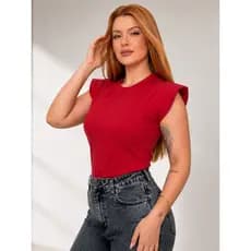 T-shirt Muscle Tee Camiseta Feminina Elegante Blusa Casual Algodão Premium