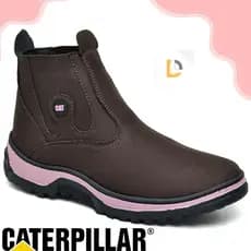 Botina Feminina Caterpillar Estilo Calce Facil Coturno Cano Médio