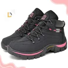 Botinha CAT Feminina Bota Coturno Adventure Lona Reforçada Sola Borracha