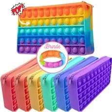 Estojo Pop It Escolar Fidget Toy Necessaire Original