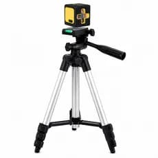 Nível a Laser Profissional 20 Metros Recarregável Com Tripé Giratório 360 e Suporte Magnético Parede