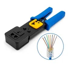 Alicate Desencapador e Crimpagem Cabo Conector Crimpar RJ45, RJ12 e RJ11