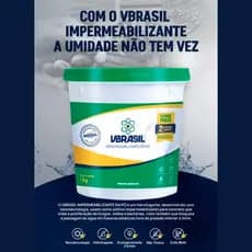 Impermeabilizante Em Pó Vbrasil 100% Original Cimento E Argamassa, Concreto, Parede e Piso