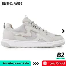 Tênis Ramarim Crystal Curve Cinza Feminino Original Com Nota Fiscal e Garantia