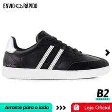 Tênis Ramarim SNK Casual Feminino Preto Branco Original Com Nota Fiscal e Garantia