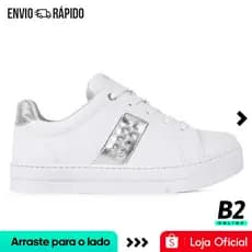 Tênis Ramarim Casual Detalhe Enfeite Feminino Branco Original Com Nota Fiscal e Garantia