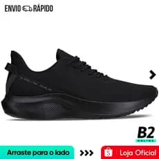 Tênis Olympikus Rua Masculino Preto Original Com Nota Fiscal e Garantia