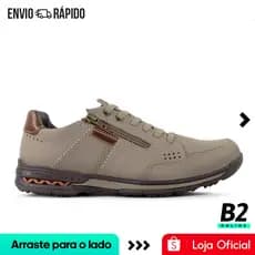 Sapatênis Pegada Gold Com Zíper Masculino Original com Nota Fiscal e Garantia
