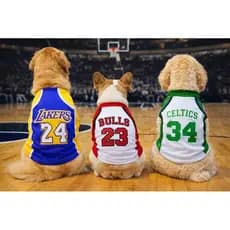 camiseta Regata pet Basquetebol para cachorro e gato primavera verão