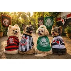🐶⚽ Camisetas de Times para Pets – Estilo e Paixão em Campo!