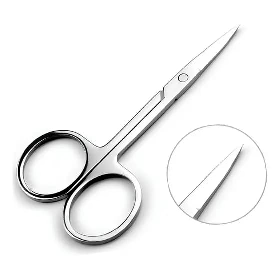 Tesoura De Inox Cortador De Unhas Gel Natural Fibra Acrilico