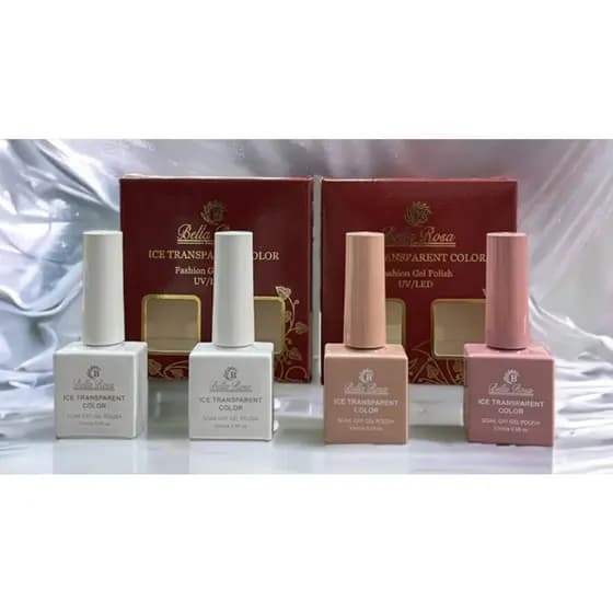 Kit 2 Esmalte em Gel Bella Rosa 15ml Led Uv KIT Francesinha  - Escolha Cores