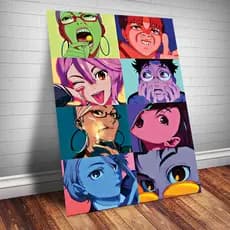 Quadro Decorativo Dan Da Dan Anime Okarun Ken Takakura Vovo Turbo Momo Ayase Aira Jiji