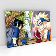 Quadro Decorativo Naruto Classico Time 7 Naruto Sasuke Sakura