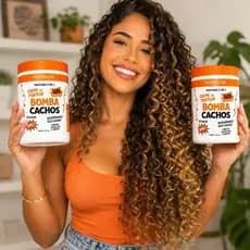 Creme De Pentear Bomba Cachos 1kg Ativador Cachos Definição Finalização Cachos e Crespo 2 ou 1 Potes
