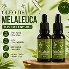 Óleo Essencial de Melaleuca Com Contra Gotas 100% Puro 30ML