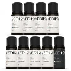 Óleos Essenciais Vedika - Aromaterapia Pura e Natural - 100% Veganos