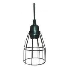 Gaiola Média C/ Soquete E Fio 1 Mt P/ Lustre Pendente Retrô