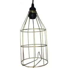 Gaiola longa protetora de lâmpadas 23X12cm c/ abraça soquete