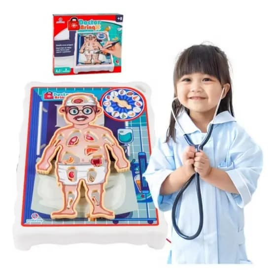 Jogo Doctor Brinq Brinquedo Operacao Cirurgia Polibrinq