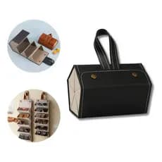 Porta Óculos Estojo Portátil Organizador Viagem Necessaire Dobrável  5 Divisórias