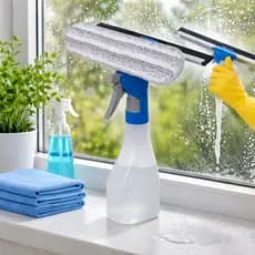 Rodo Limpa Vidro com Reservatório Spray Limpeza Banheiro Cozinha Carro