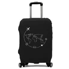 Capa Protetora Para Mala De Viagem Com Estampa Bagagem Capa de Mala 10kg a 23kg Tecido canelado premium bagagem promoção