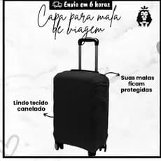 Capa Protetora De Mala De Viagem Canelado Premium 10kg a 23kg Tecido Elastico Reforçado Bagagem