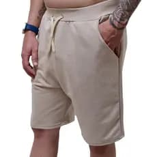 Bermuda de Moletom Masculina Premium Com Bolso Casual Academia Viagem Passeio Esporte Promoção Qualidade