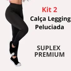 Kit 2 Legging Flanelada Grossa Leg Peliciada Forrada Costura Reforçada Termica