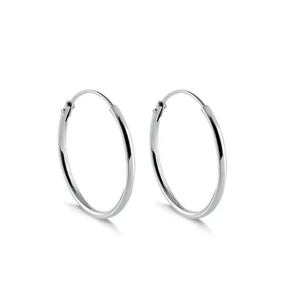 Brinco Argola Prata 925 Feminina 3cm Hipoalergênico Antialérgico  Presente  Delicado   Elegante Moda