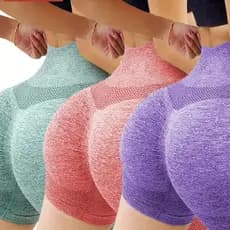 Shorts Fitness Levanta Bumbum Zero Transparência Poliamida