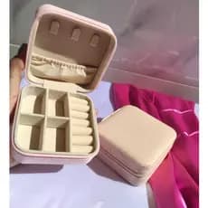 Porta Joias Portatil Caixinha Bolsa de Armazenamento Colar Brincos Porta Joias Caixinha para Viagem