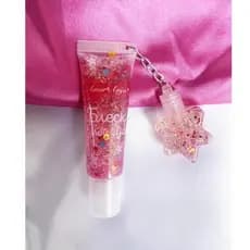 Lip Gloss Glitter Amor Anjo Brilho Labial Hidratante Labial Pingente Mini Gloss Cor Rosa