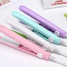 Chapinha Mini Cabelo Prancha de Cabelo Pequena Portátil  Profissional com Case Transparente Bivolt