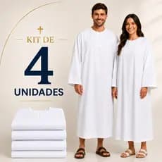 Beca de Avental para  Batismo Kit 4 unidades